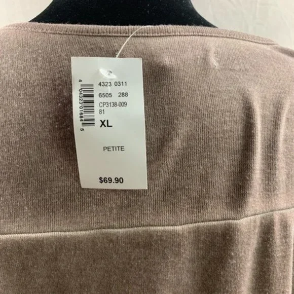 Floral Lace Tunic Brown NWT - Picture 5 of 6